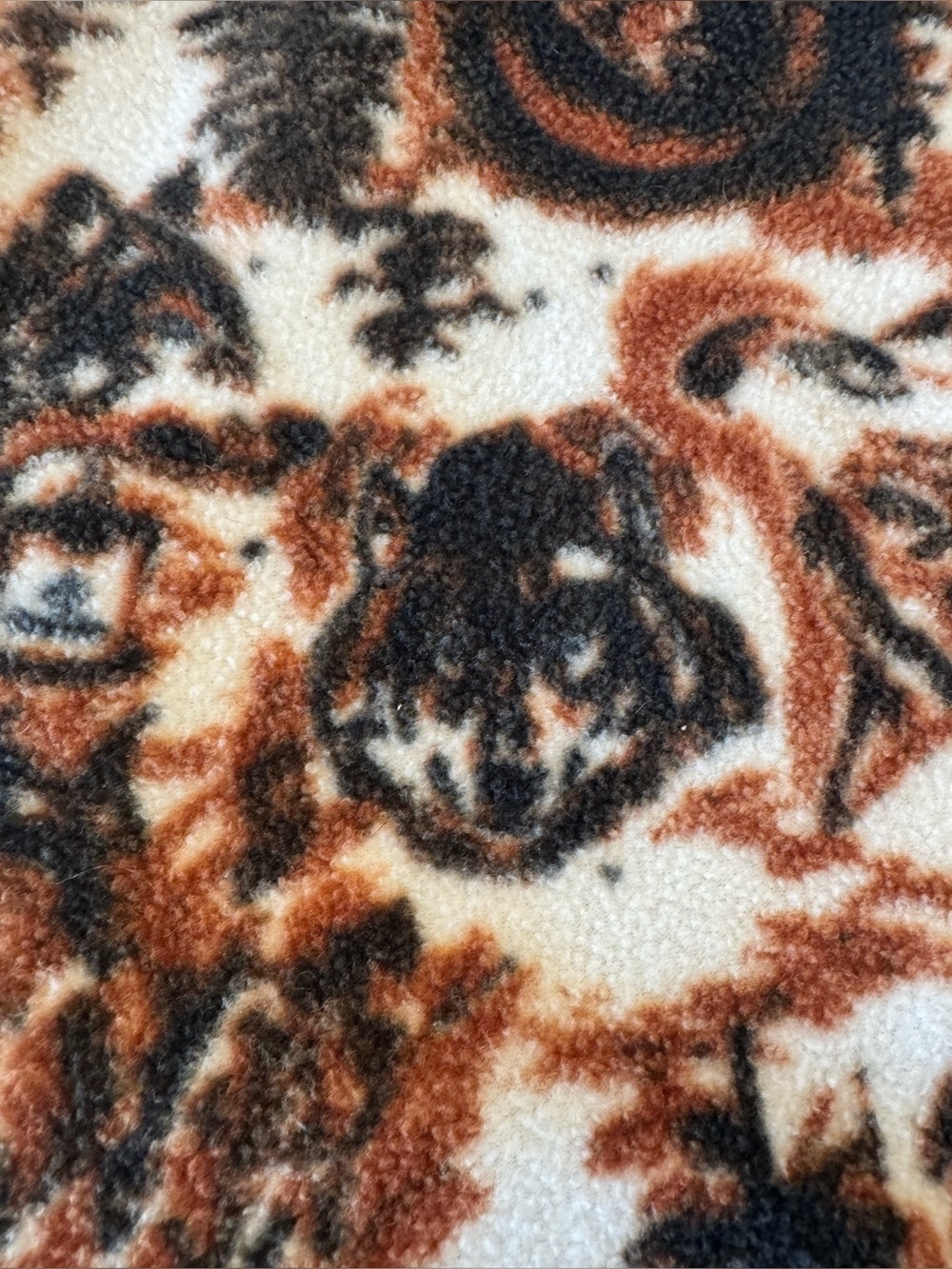 Columbia Women’s Wolf Brown and Cream Printed Fleece Snap-Pullover, sz 2X - Picture 16 of 16